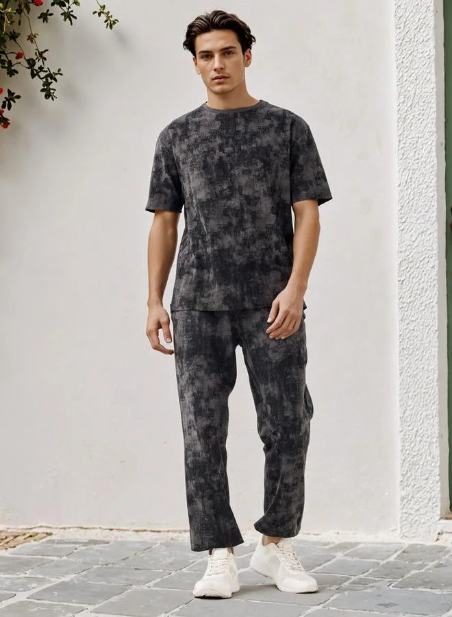 Kappa Kappa Textured Crew Neck T-shirt