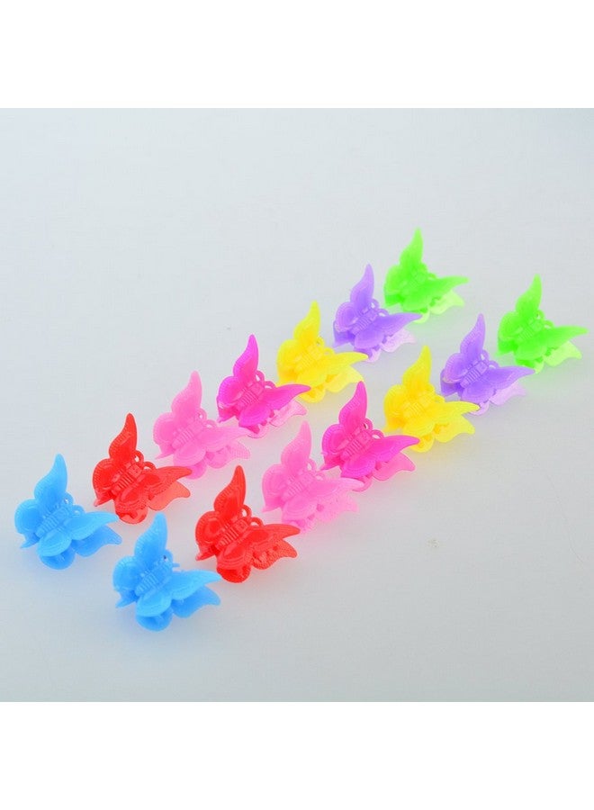 بانتوي 100 عبوة من مشابك الشعر على شكل فراشة بألوان متنوعة، إكسسوارات شعر صغيرة جميلة من بانتوي للفتيات والنساء، ألوان عشوائية - Image 4