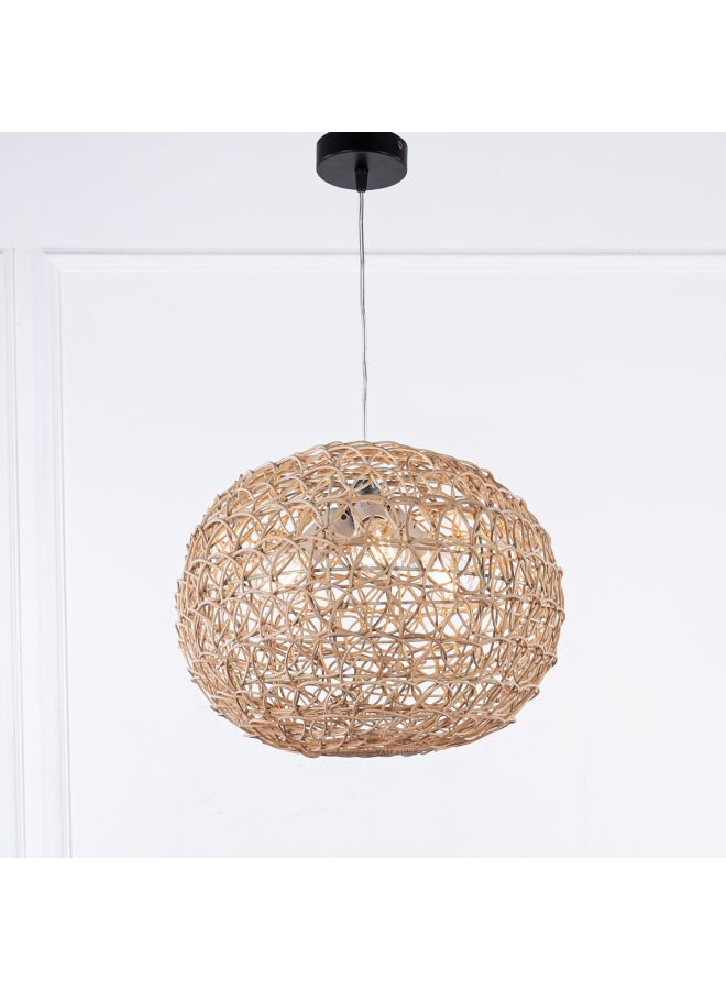 tbshomelamp Bamboo-Boho Celling Lighting Beige  50x55 cm - Image 3