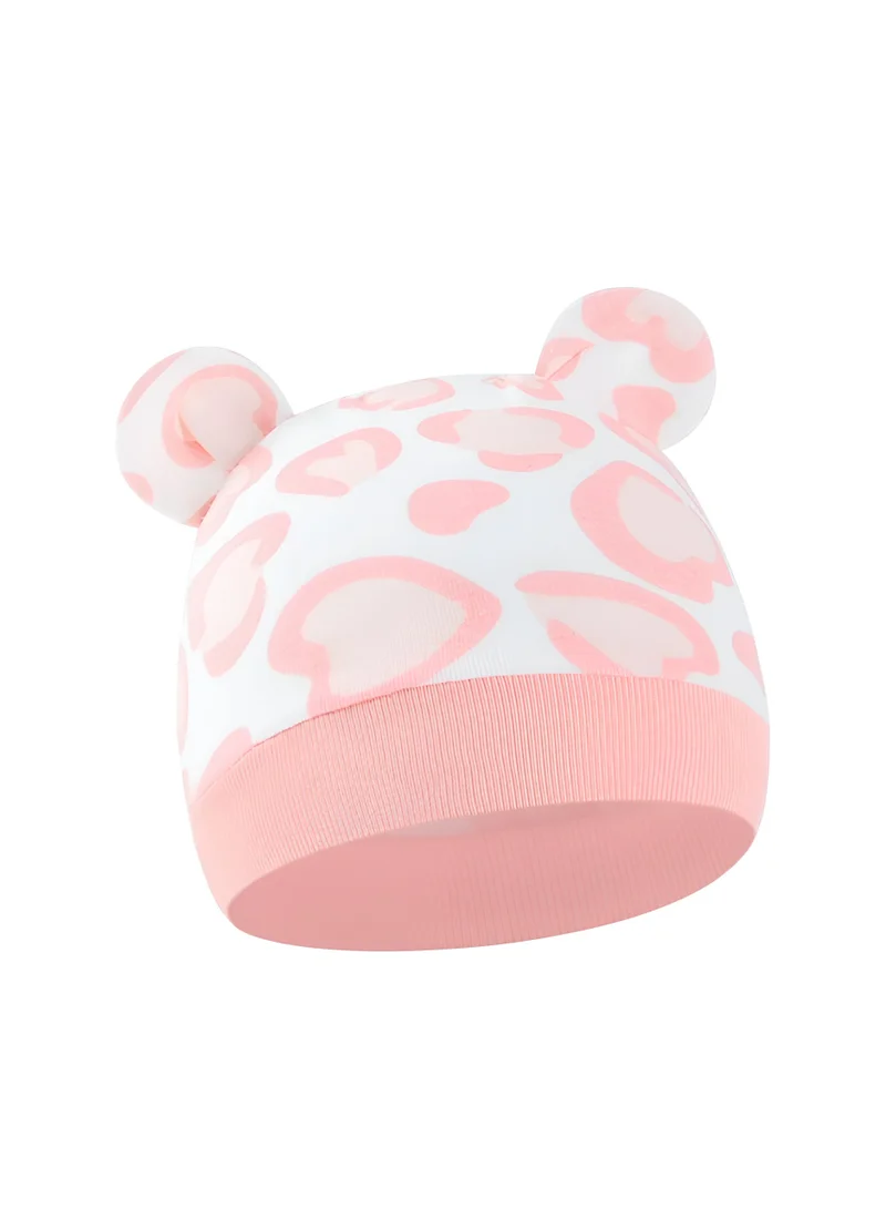 Bambimici Bambimici – Pink Heart Hat, Mittens & Booties Set