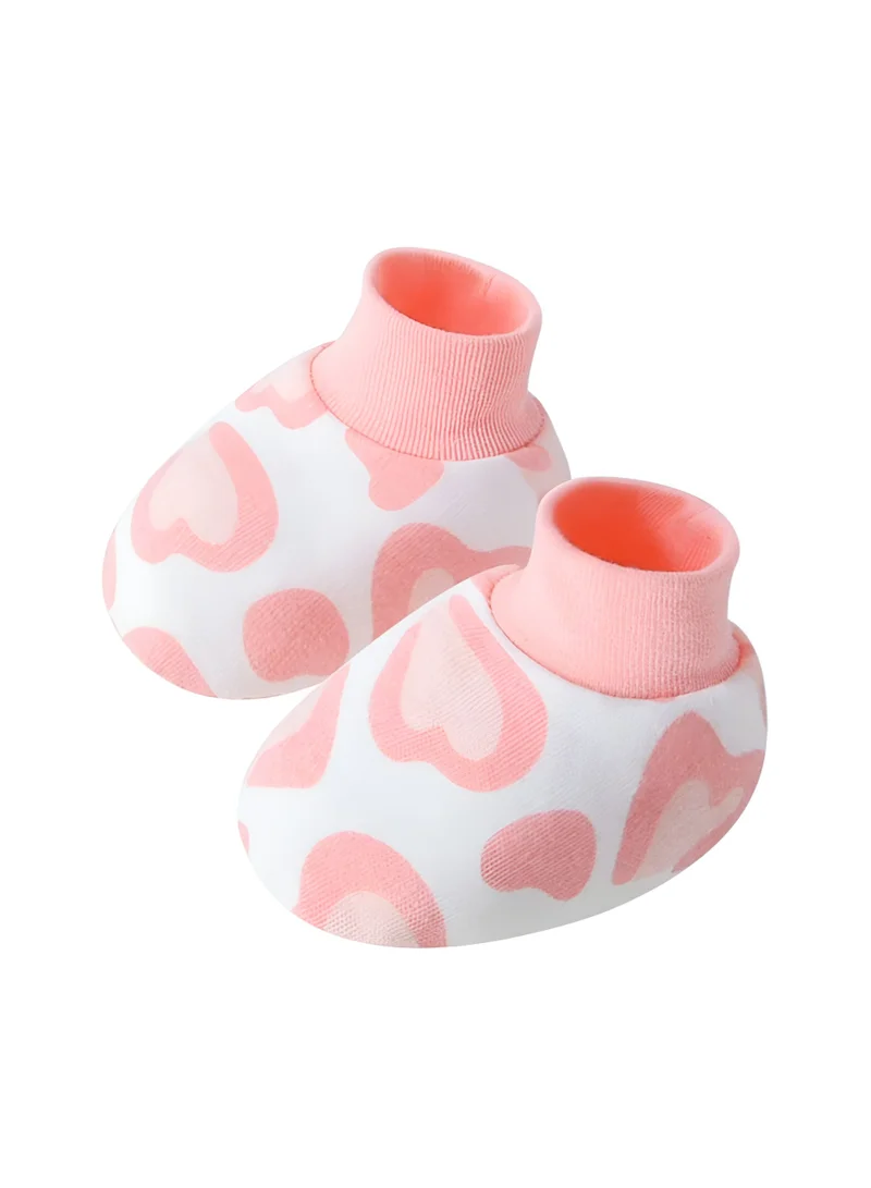 Bambimici Bambimici – Pink Heart Hat, Mittens & Booties Set