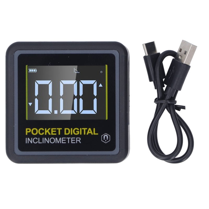 Pocket Digital Inclinometer Protractor Magnetic Angle Finder Measuring Tool for Woodworking Home - Image 1