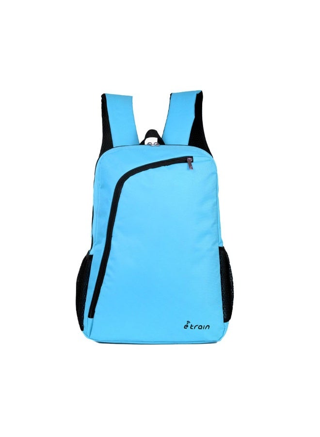 Etrain Backpack Bag Fit Up to 15.6  Made by High Quality Nylon Material with Zipper Puller. Padded Laptop Compartment with Safety Straps to avoid Sliding, with Pens and mouse Holders BLUE - Image 1
