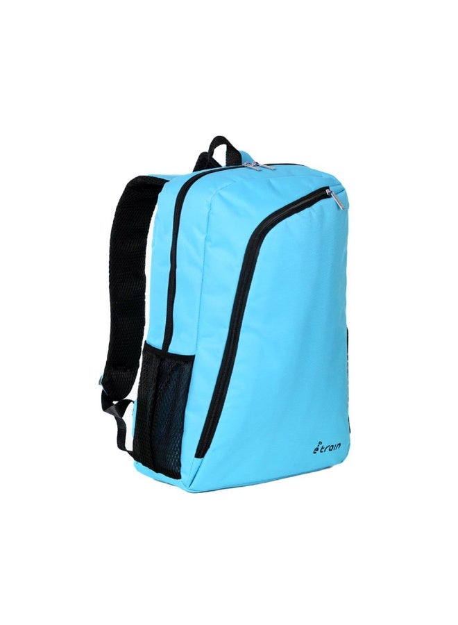 Etrain Backpack Bag Fit Up to 15.6  Made by High Quality Nylon Material with Zipper Puller. Padded Laptop Compartment with Safety Straps to avoid Sliding, with Pens and mouse Holders BLUE - Image 3