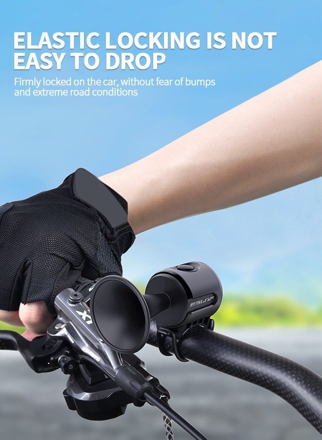 MEROCA 120dB Electric Bike Horn with Anti Theft Alarm, Small Loud Bike Bell Easy to Install, Bicycle Horn with IPX4 Waterproof/Fixed Anti-Slip Pad - Image 3
