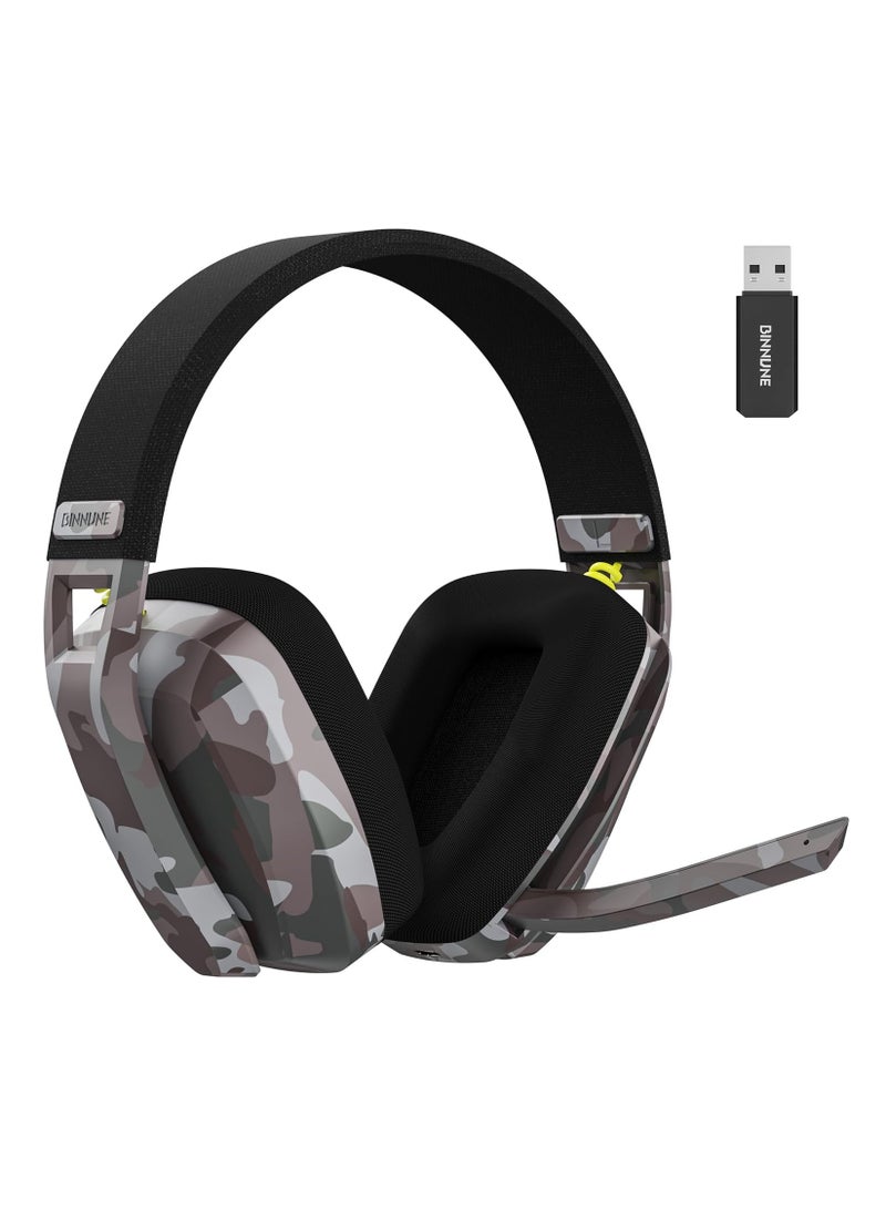 بنيون سماعة ألعاب BINNUNE BW06 بلوتوث/لاسلكية مع ميكروفون عازل للضوضاء لأجهزة PS4، PS5، الكمبيوتر الشخصي، Mac، Playstation 4 5، الكمبيوتر المحمول - Image 2
