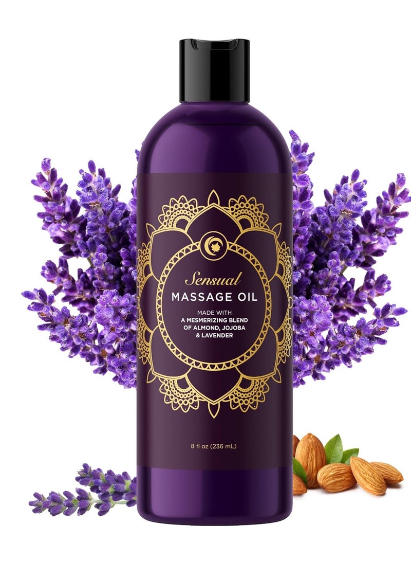 Sensual No Stain,Therapy and Relaxing,Anti Aging Moisturizer and Natural Body Massage Oil for Couples 236ML - Image 1