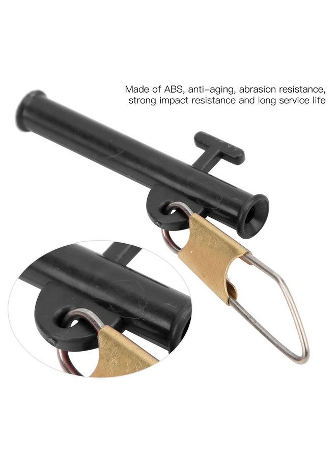 VGEBY Fishing Slider, 40 Pcs Fishing Line Sinker With Metal Snaps Abs Slider Clip For Outdoor Fishing (Black) - Image 2