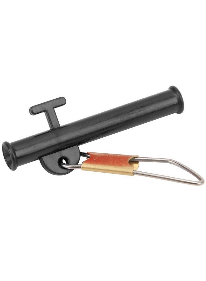 VGEBY Fishing Slider, 40 Pcs Fishing Line Sinker With Metal Snaps Abs Slider Clip For Outdoor Fishing (Black) - Image 1