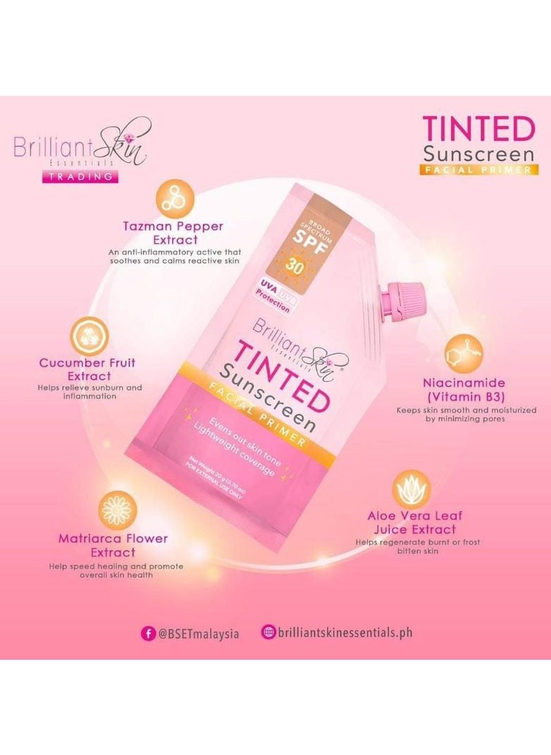 Brilliant Skin - Essentials Tinted Sunscreen Gel - Cream Facial Primer, Spf30 - (20g) - Image 1