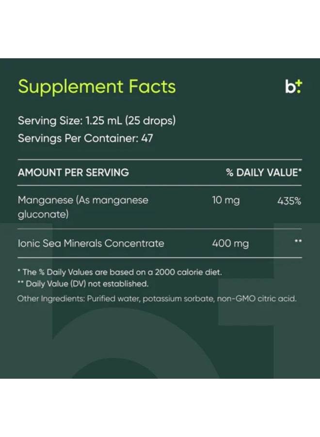 BodyBio LIQ MIN # 6 MANGANESE 2 OZ - Image 2