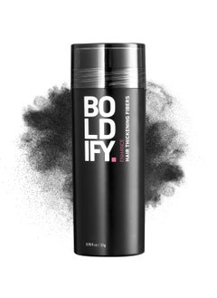Boldify BOLDIFY Hair Fibers (28g) - Fill In Thinning and Fine Hair for an Instantly Fuller, Thicker Look - 14 Shades for Women & Men - Black 