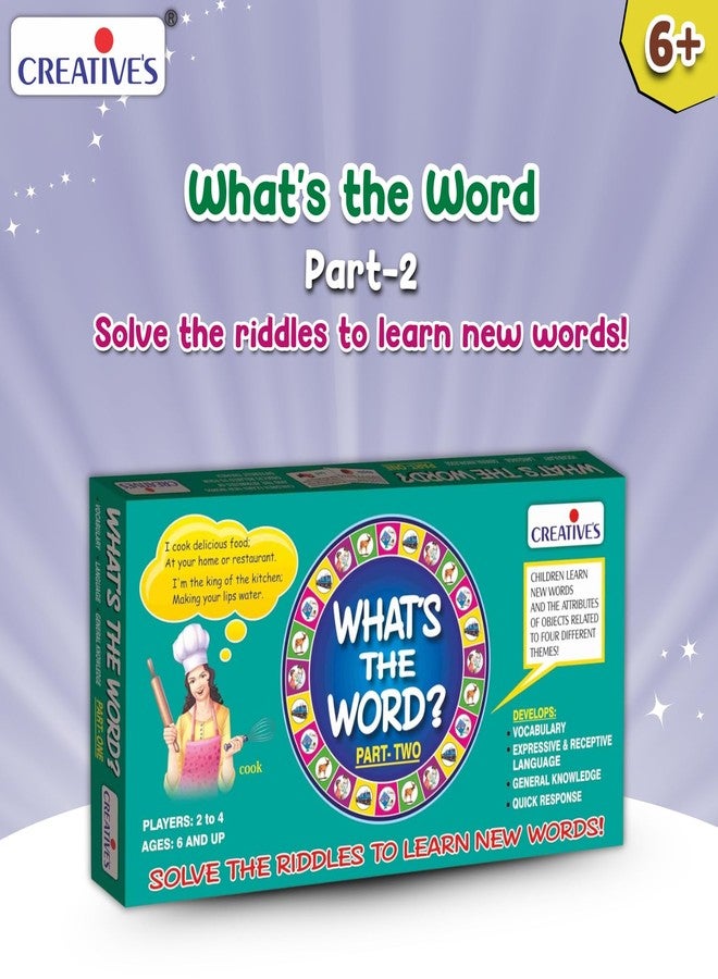 Creative's What's The Word Part - 2 | Educational Vocabulary Learning & Family Board Game | Learning New Words | General Knowledge | Gift Pack for 6 & Up Kids - Image 4