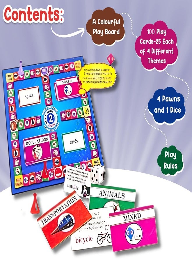Creative's What's The Word Part - 2 | Educational Vocabulary Learning & Family Board Game | Learning New Words | General Knowledge | Gift Pack for 6 & Up Kids - Image 5