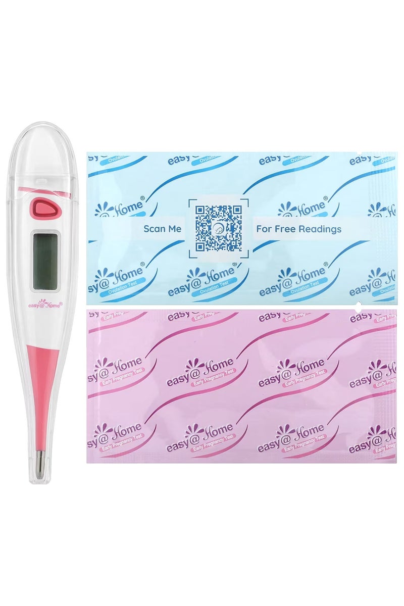 إيزي هوم مجموعة اختبار الخصوبة ، 50 اختبار تبويض ، 20 اختبار حمل ، مقياس حرارة أساسي واحد - Image 3