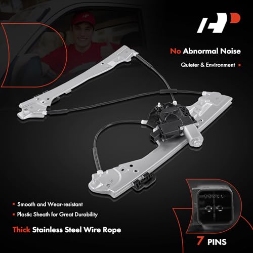 A-Premium Electric Power Window Regulator with Motor Compatible with Chevrolet Colorado & GMC Canyon, 2015-2020, Pickup, Front Left Driver Side - Image 5