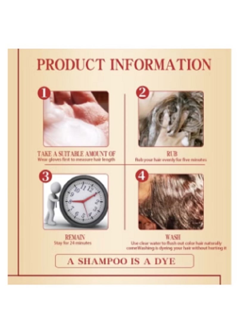 MOKURU Argan Oil Hair Color Shampoo Dark Brown 02 500ml - Image 2
