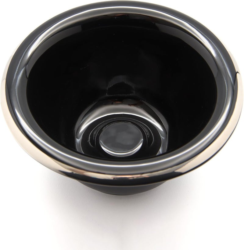 Edwin Jagger Black Porcelain Shaving Bowl RN16 - Image 3