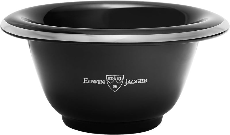 Edwin Jagger Black Porcelain Shaving Bowl RN16 - Image 1