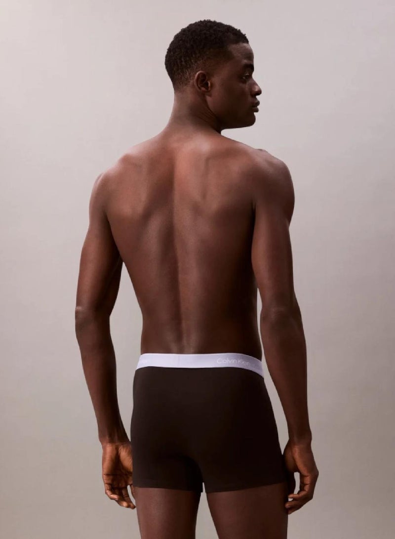CALVIN KLEIN 3 Pack Relaxed Dart Trunks - Icon Cotton Stretch - Image 3