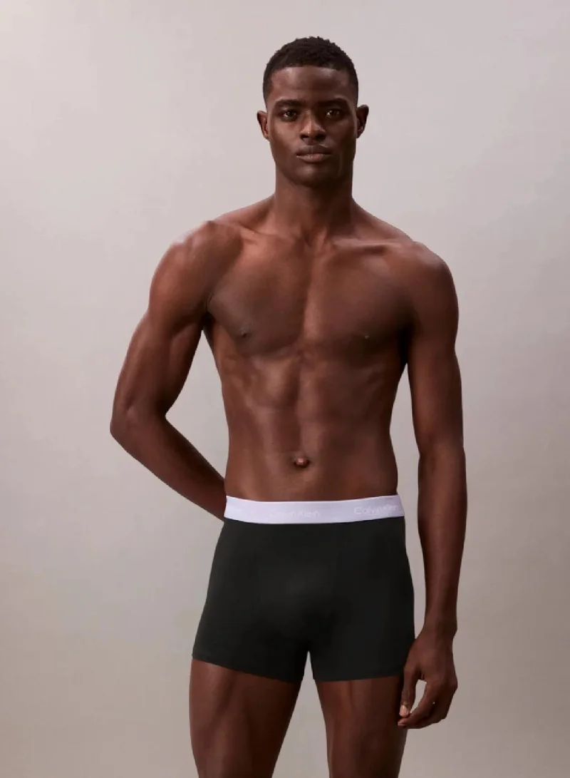 Calvin Klein 3 Pack Relaxed Dart Trunks - Icon Cotton Stretch