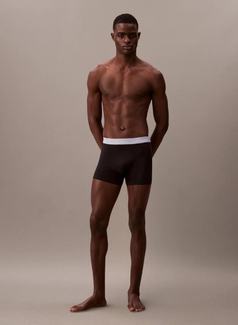 CALVIN KLEIN 3 Pack Relaxed Dart Trunks - Icon Cotton Stretch - Image 4