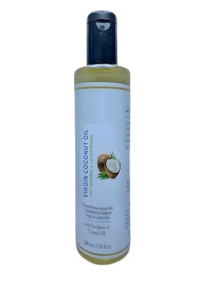 Glamezone Virgin Coconut Oil | Nourishing & Hydrating| For Hair Health & Skin Care Hair Oil (200 ml) - Image 1