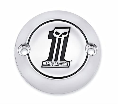 PHEOZIO Number One 1 Skull Timer Cover Compatible for Harley Davidson Milwaukee Eight 2017+ 25600065 - Image 3