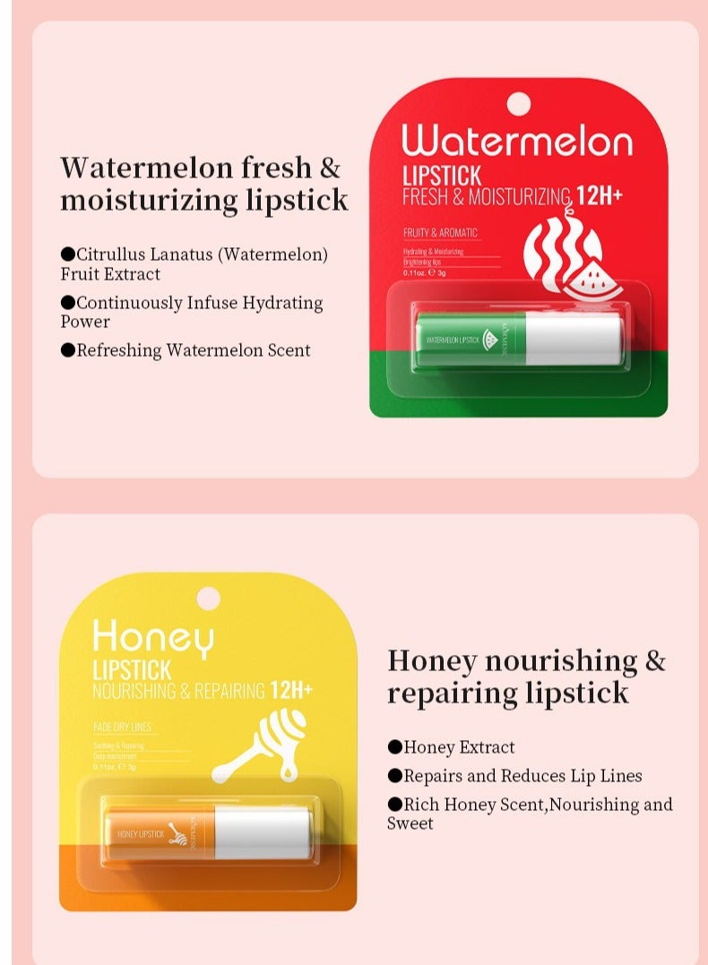 Kormesic 2pcs Watermelon Fresh Lip Balm 3g - Refreshing & Moisturizing - Image 4