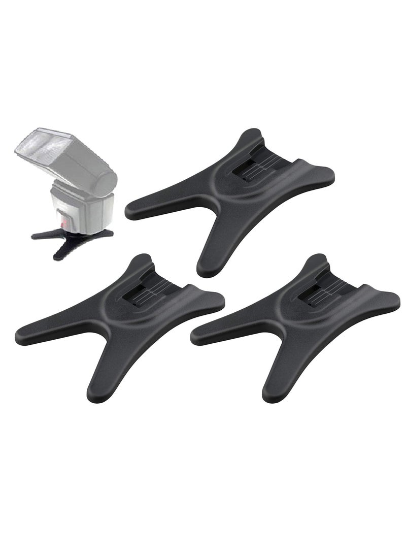 Y&D 3PCS Camera Flash Stand Speedlight Hot Shoe Mount Stand, with 1/4" Metal Tripod Thread for Speedlite Canon Nikon Sigma Pentax Olympus Panasonic Metz Nissin Yongnuo  - Image 1