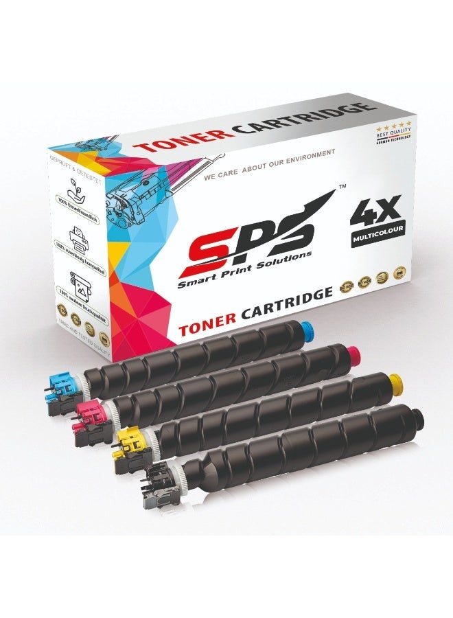 Smart Print Solutions SPS Compatible Toner Cartridges for Kyocera - CK-8514 | 4x Multicolor | Yield upto 30,000 Pages - Image 1