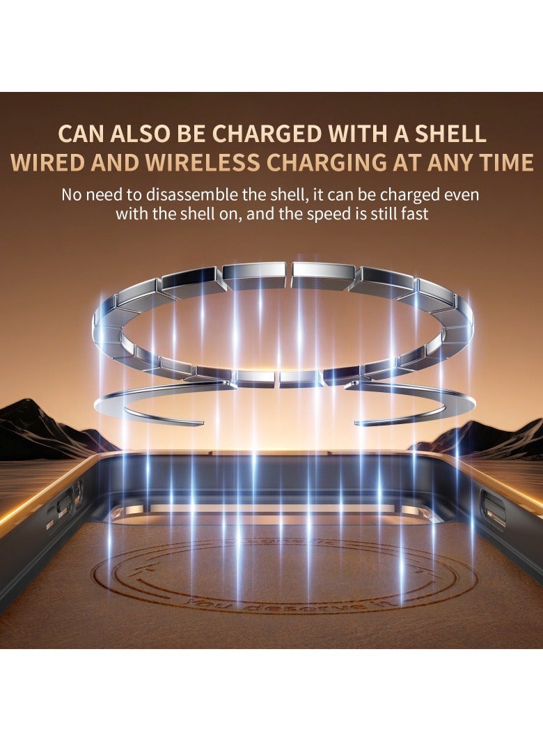 عام غطاء متوافق مع iPhone 17 Pro Max - غطاء جلد حصان مجنون مكسو بالشمع الكهربائي، حماية كاملة للعدسة ومقاوم للسقوط، ملمس كلاسيكي - Image 4