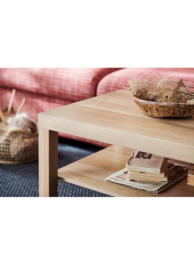 Zaboon Coffee table, white stained oak effect, 90x55 cm - Image 3