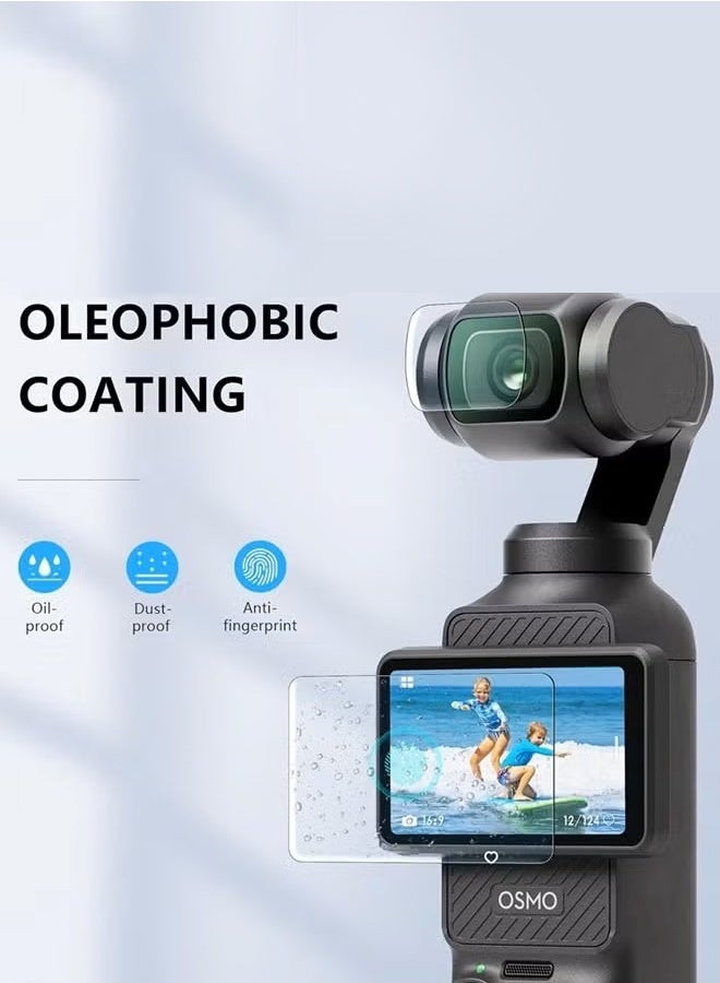 DJI OSMO Pocket 3 Accessory Kit, Silicone Protective Case Cover, Tempered Glass Screen Protector, Lens Protector - Image 4