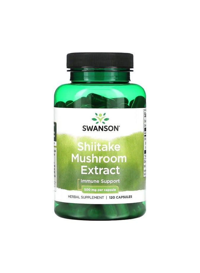 Shiitake Mushroom Extract, 500 mg, 120 Capsules