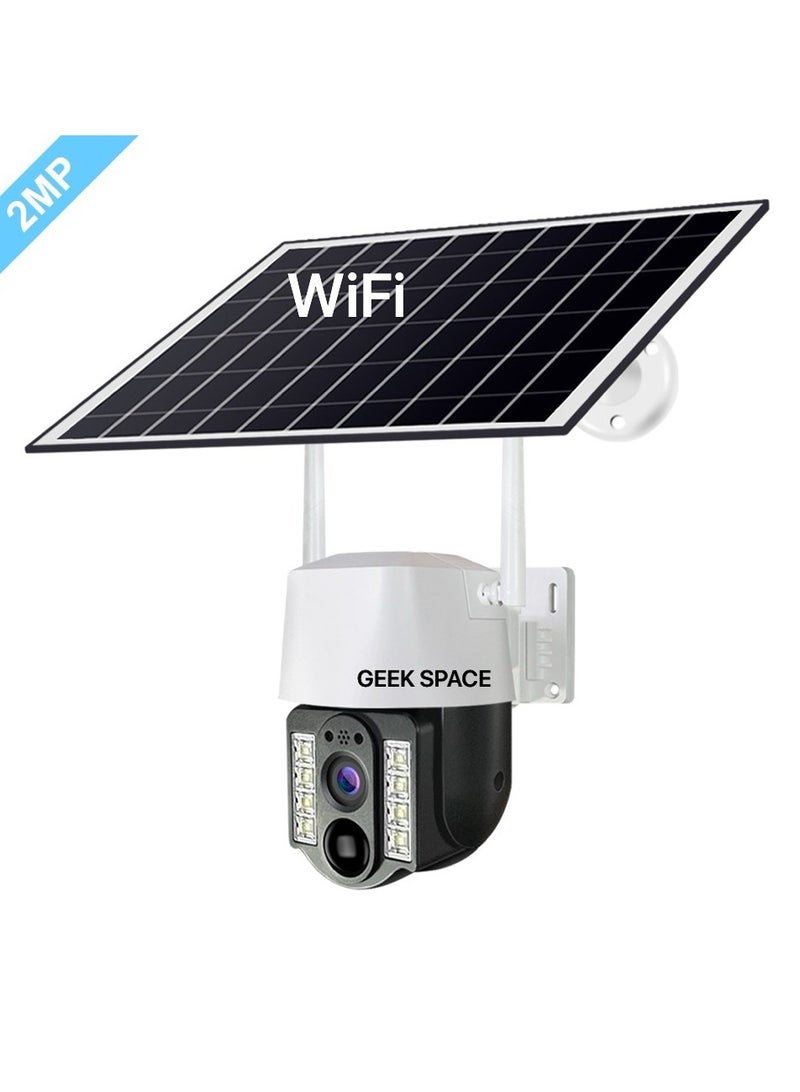GEEK SPACE SOLAR POWERED WI-FI + ECO FRIENDLY WIRELESS SECURITY CAMARA - Image 1