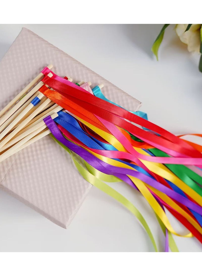 PAPERSAY 10pcs Rainbow Satin Ribbon, 1cmx4.5m (3/8" x 5 Yards )Each- Perfect for Gift Wrapping, Birthday & Wedding Decorations, Invitations & Crafts - Image 5