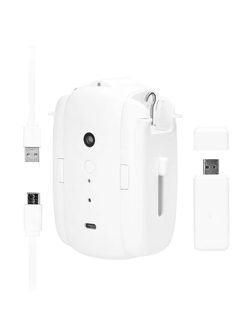 1pc Tuya WiFi Electric Curtain Motor Voice Control Curtain Robot Opener with Gateway Support APP Control Timer Setup Compatible with Alexa Google Home for T-Rail/U-Rail