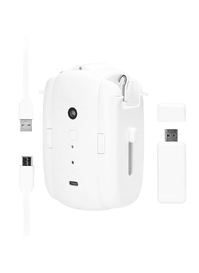 1pc Tuya WiFi Electric Curtain Motor Voice Control Curtain Robot Opener with Gateway Support APP Control Timer Setup Compatible with Alexa Google Home for T-Rail/U-Rail