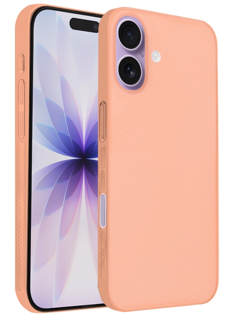 CATANES 3 Packs Case Cover for iPhone 17 - Sturdy Durable Ultra-Thin Case - Air Skin Line Design Transparent Back Cover -  Drop Protection Cover  with Two 3D Screen Protectors - Cosmic Orange - Image 4