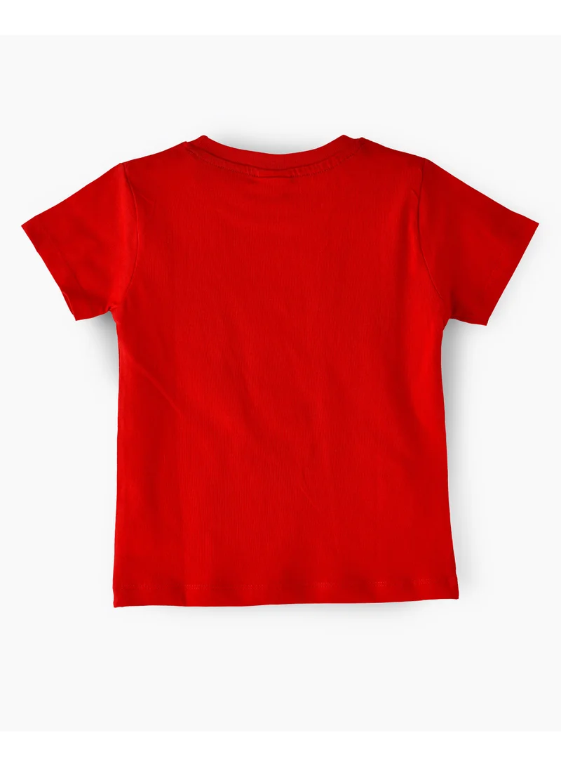 Disney Disney Mickey Cotton Half Sleeve Round Neck Printed T-shirt For Boys