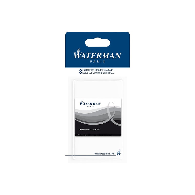 Waterman Fountain Pen Cartridges, Black, 8-Pack (52021W) - Image 4