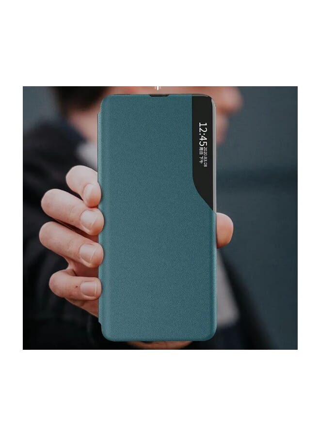 general Smart Flip Leather Phone case For iphone 15 Pro Green - Image 3