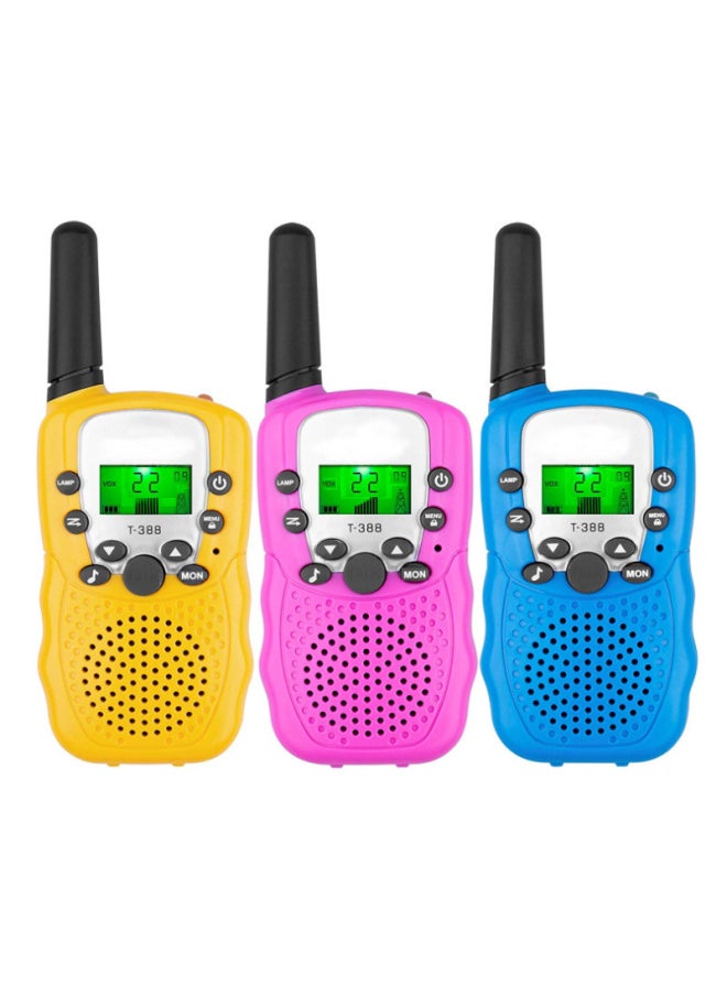 T388 Children's Walkie-talkie Toy Handheld Wireless Call Transmitter Receiver For Kids-Color:Blue Charging 2 Pack
