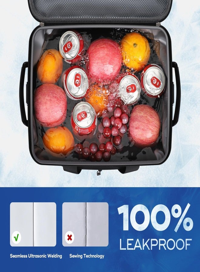 Maelstrom Soft Cooler Bag,Soft Sided Cooler,40 Cans Collapsible Cooler,Insulated Ice Chest,Large Leakproof Camping Cooler,Portable Travel Cooler for Kayaking,Beach,Black - Image 3