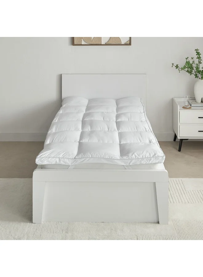 هوم بوكس MicroFresh 300TC Soft Microfiber Single Mattress Topper 200 x 6 x 90 cm