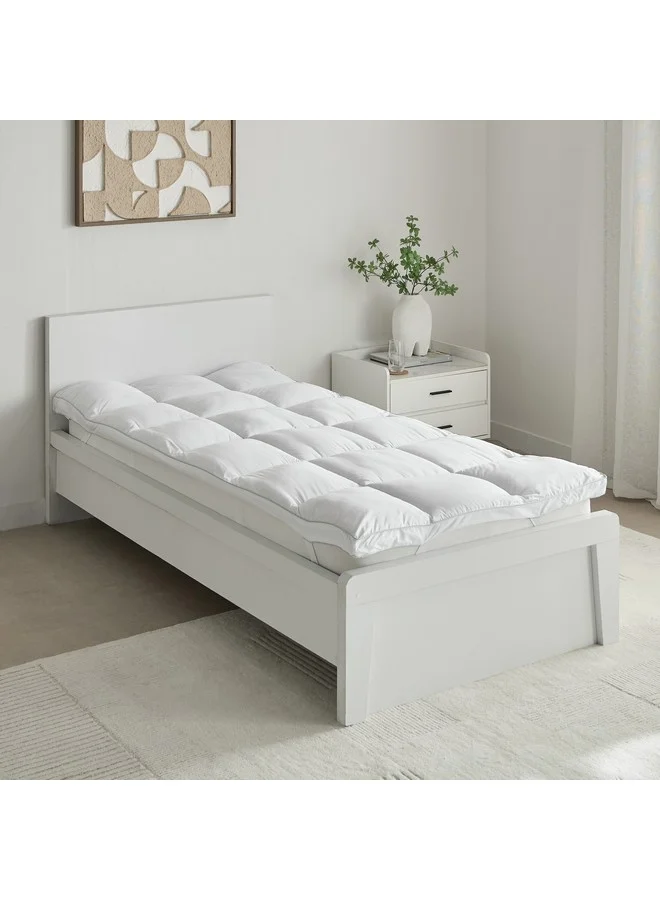 هوم بوكس MicroFresh 300TC Soft Microfiber Single Mattress Topper 200 x 6 x 90 cm