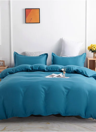 Sharpdo 4-Piece Set Bedding Modal Quilt Cover Set with 1 Quilt Cover 1 Sheet and 2 Pillowcases 2m Bed (220*240cm)