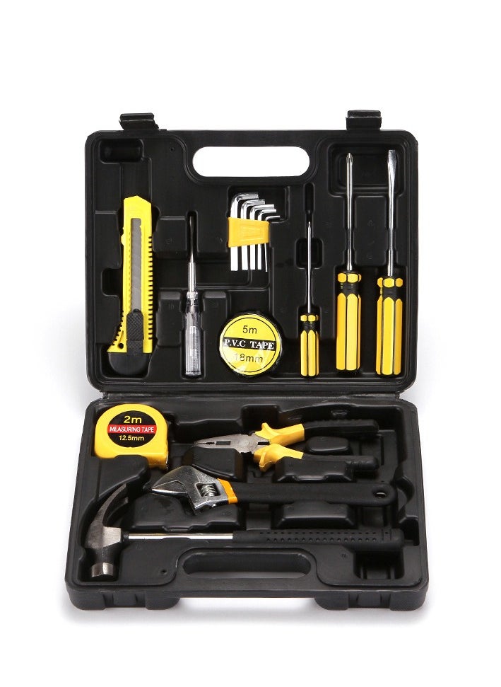 ONLYMAY 16 Piece Tool Box, Home Repair Tools Case, General Household Tool Kit with Plastic Storage Box, Ideal for Home or Work Use  - Image 1
