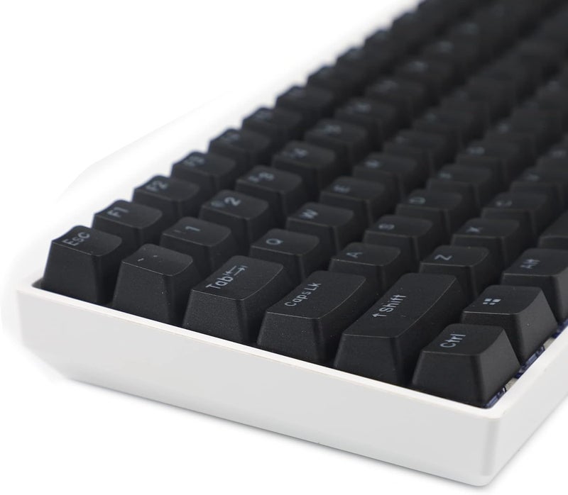 YMDK Double Shot 108 Dyed PBT Shine Through OEM Profile Keycap Rainbow Carbon Sunset Backlit Keycaps for MX Switches Mechanical Keyboard（Only Keycap） (Black 122) - Image 5